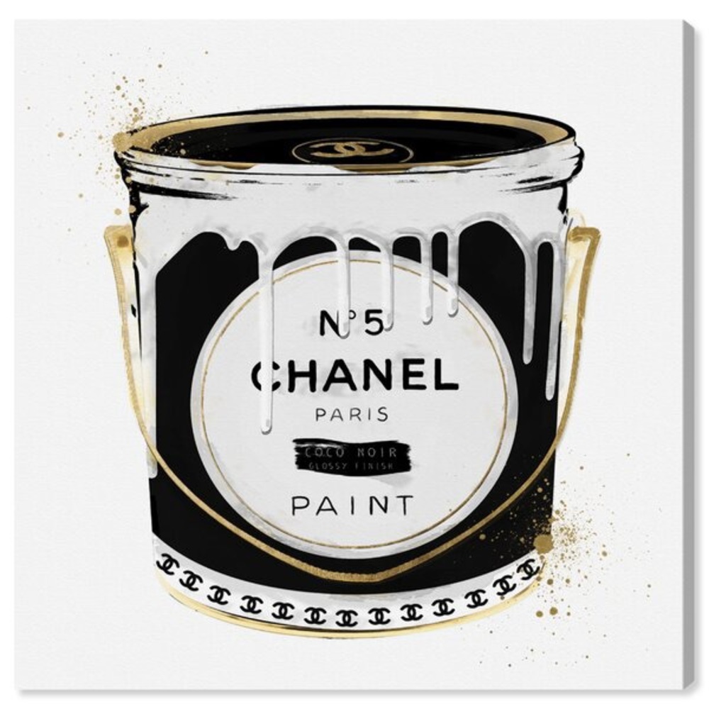 Black Paint Can Canvas Print